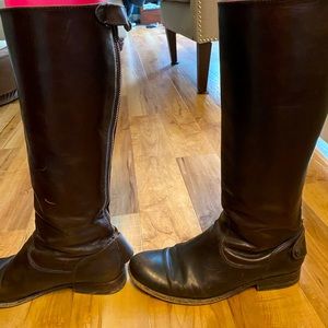 Frye zip back riding boots size 8.5
